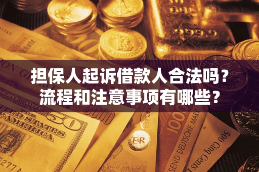 济南担保人起诉借款人合法吗？流程和注意事项有哪些？