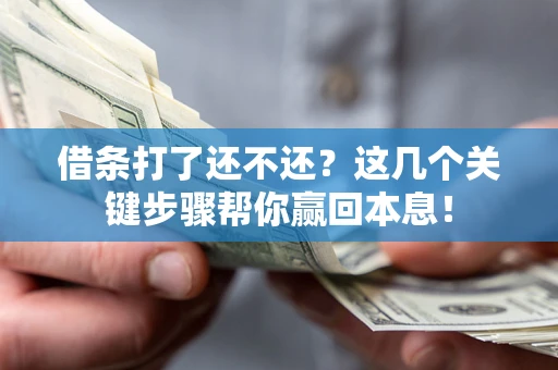济南借条打了还不还？这几个关键步骤帮你赢回本息！