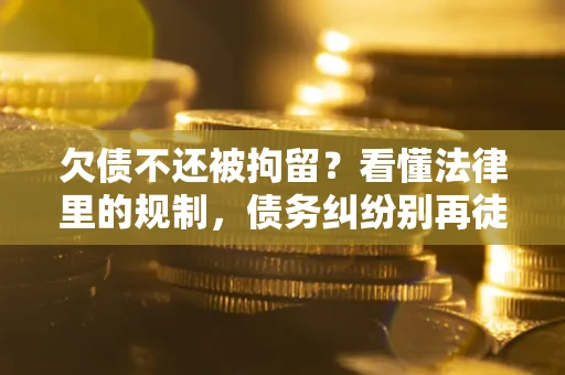 济南欠债不还被拘留？看懂法律里的规制，债务纠纷别再徒劳奔波
