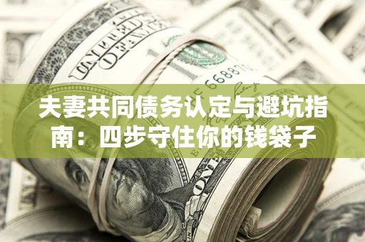 济南夫妻共同债务认定与避坑指南：四步守住你的钱袋子