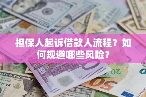 济南担保人起诉借款人流程？如何规避哪些风险？