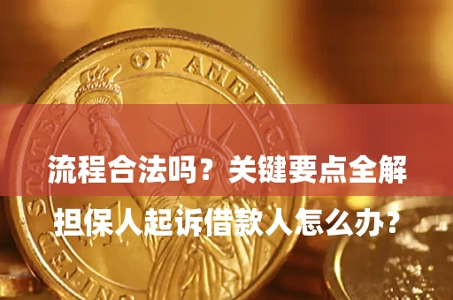 济南

担保人起诉借款人怎么办？流程合法吗？关键要点全解析